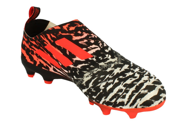 Adidas Men's Glitch Outerskin in a leapord-print design. This orange and white colourway offers an eccentric design.