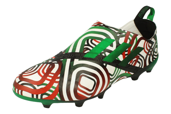 Adidas Men's Glitch Outerskin in a red, black, white, and green colourway.