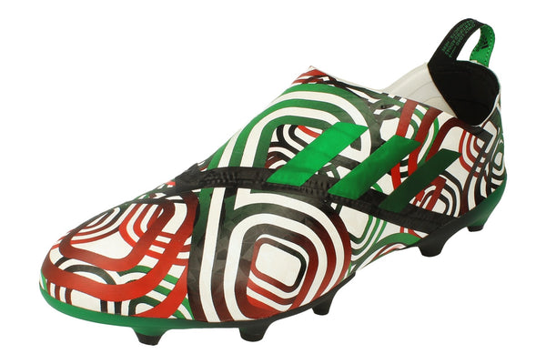 Adidas Men's Glitch Outerskin in a red, black, white, and green colourway.