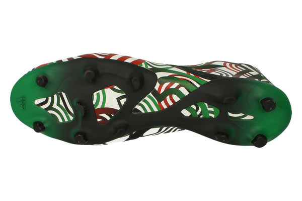 Adidas Men's Glitch Outerskin in a red, black, white, and green colourway.