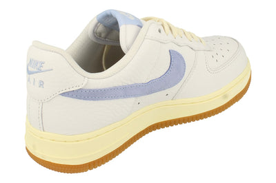 Nike Air Force 1 07 Womens Trainers Fd9867  100 - White Cobalt Bliss Alabaster 100 - Photo 2