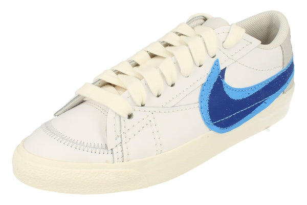 Nike Blazer Low 77 Jumbo Mens Trainers Fn3413  100 - White University Blue Sail 100 - Photo 0
