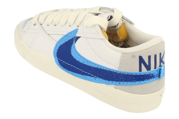 Nike Blazer Low 77 Jumbo Mens Trainers Fn3413  100 - White University Blue Sail 100 - Photo 0