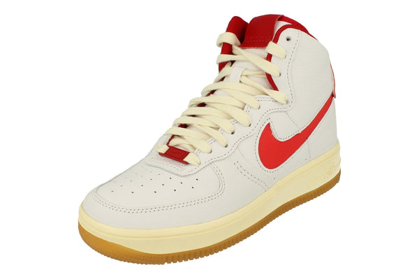 Nike Air Force 1 Sculpt Af1 Womens Trainers Fn3500  100 - White Light Crimson Gym Red 100 - Photo 0