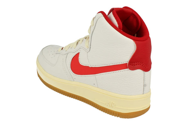 Nike Air Force 1 Sculpt Af1 Womens Trainers Fn3500  100 - White Light Crimson Gym Red 100 - Photo 0