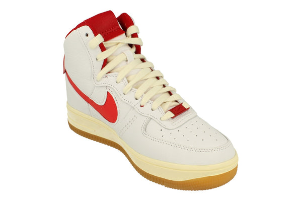 Nike Air Force 1 Sculpt Af1 Womens Trainers Fn3500  100 - White Light Crimson Gym Red 100 - Photo 0