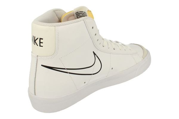 Nike Blazer Mid 77 Mens Trainers Fn7809  100 - White Black Bright Mandarin 100 - Photo 0