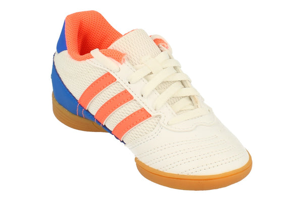 Adidas Super Sala Junior Football Boots Trainers  FV2633 - White Orange Blue Fv2633 - Photo 0