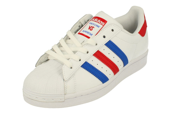 Adidas Originals Superstar Mens Trainers Sneakers FV2806 - White red Blue Fv2806 - Photo 0