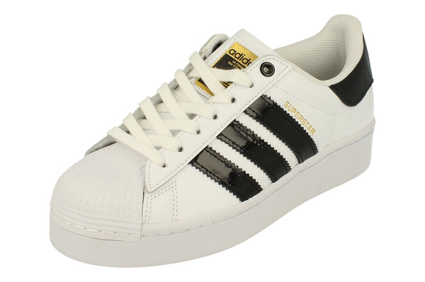 Adidas Originals Superstar Bold Womens Trainers Sneakers FV3336 - White Black Gold FV3336 - Photo 0