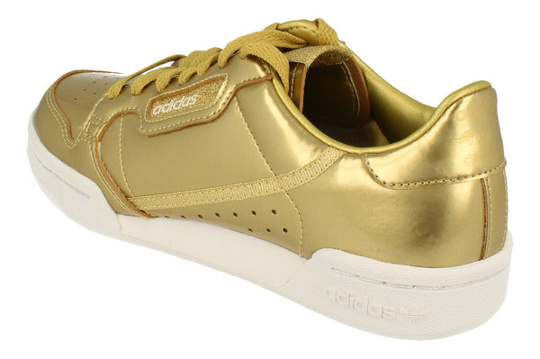 Adidas Continental 80 Womens Trainers Sneakers  FW5475 - Gold Metallic White Fw5475 - Photo 0