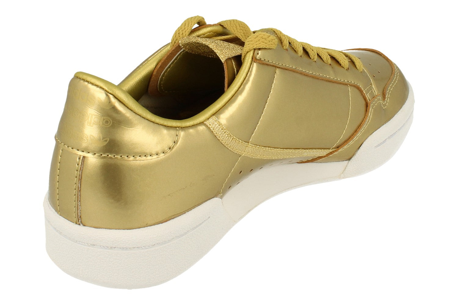 Buy Adidas Continental 80 Womens Trainers Sneakers uk 8.5 us 10 eu 42 2 3 gold metallic white FW5475 FW5475 Free UK Delivery Super Fast EURO USA Delivery KicksWorldwide