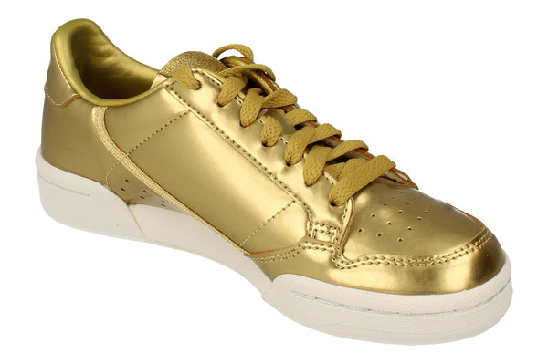 Adidas Continental 80 Womens Trainers Sneakers  FW5475 - Gold Metallic White Fw5475 - Photo 0