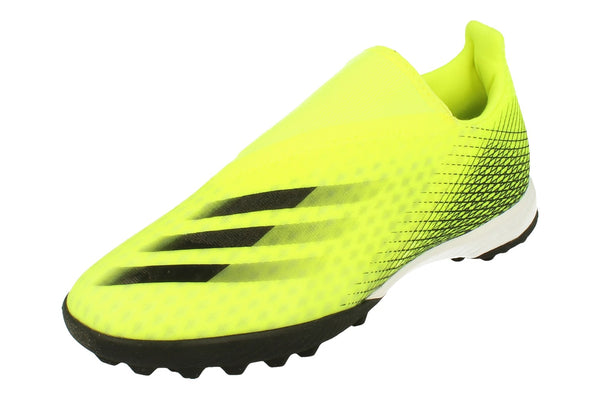 Adidas X Ghosted.3 Ll Tf Mens Football Boots Trainers  FW6971 - Yellow Black Blue Fw6971 - Photo 0