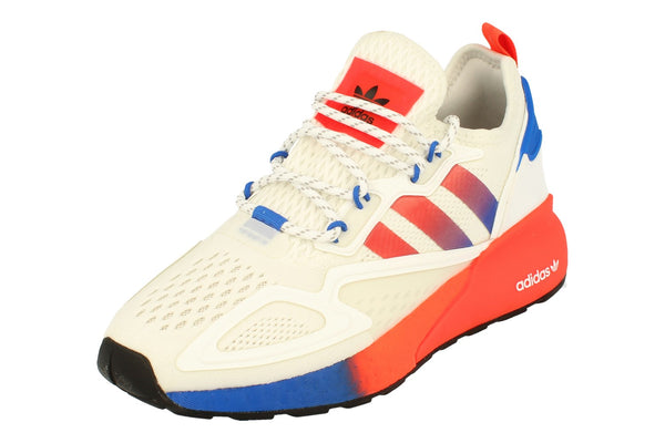 Adidas Originals Zx 2K Boost Junior Sneakers Fx9519 FX9519 - White Red Blue Fx9519 - Photo 0