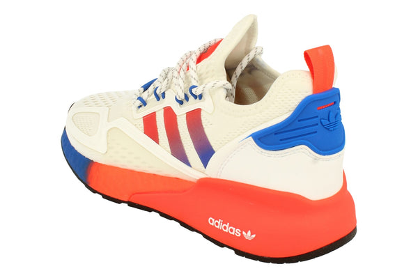 Adidas Originals Zx 2K Boost Junior Sneakers Fx9519 FX9519 - White Red Blue Fx9519 - Photo 0