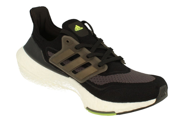 Adidas Ultraboost 21 Mens Sneakers FY0374 - Black White Green Fy0374 - Photo 0