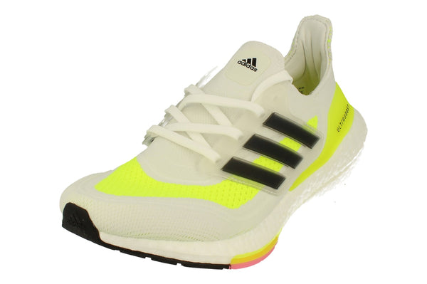 Adidas Ultraboost 21 Mens Sneakers FY0377 - White Yellow Black Fy0377 - Photo 0