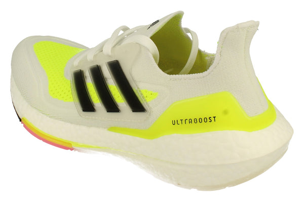 Adidas Ultraboost 21 Mens Sneakers FY0377 - White Yellow Black Fy0377 - Photo 0