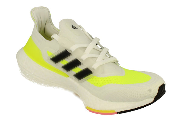 Adidas Ultraboost 21 Mens Sneakers FY0377 - White Yellow Black Fy0377 - Photo 0