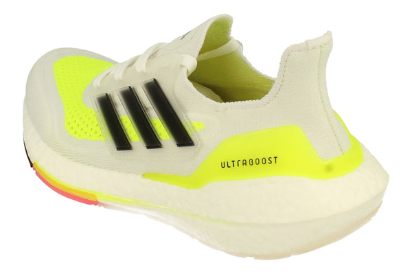 Adidas Ultraboost 21 Womens Sneakers  FY0401 - White Black Yellow Fy0401 - Photo 0