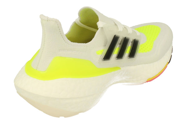 Adidas Ultraboost 21 Womens Sneakers  FY0401 - White Black Yellow Fy0401 - Photo 0
