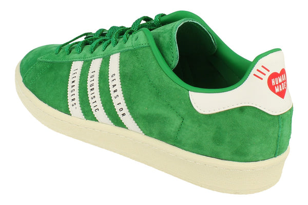 Adidas Originals Campus Human Made Mens Trainers  FY0732 - Green White White Fy0732 - Photo 0
