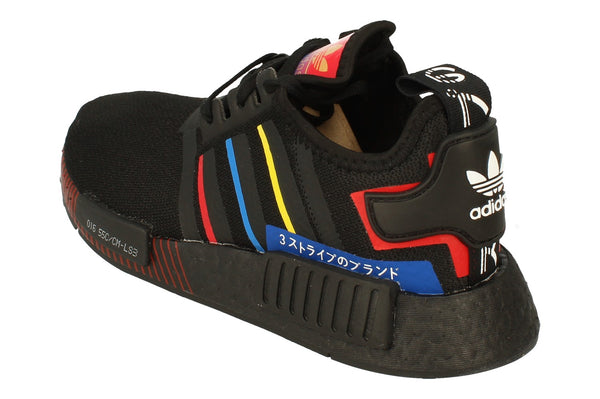 Adidas Originals Nmd_R1 Junior Sneakers Fy1543 FY1543 - Black White Red Fy1543 - Photo 0