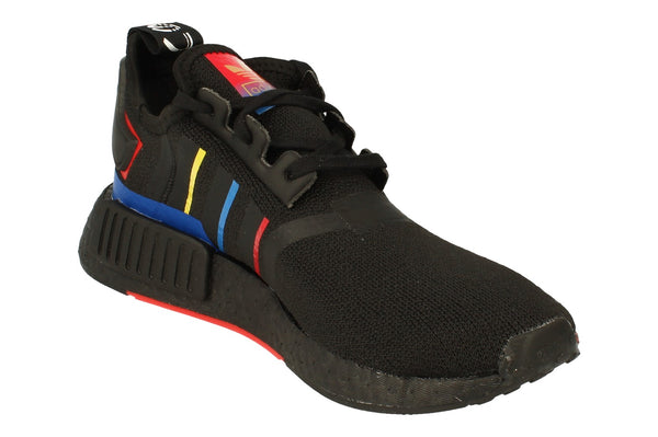 Adidas Originals Nmd_R1 Junior Sneakers Fy1543 FY1543 - Black White Red Fy1543 - Photo 0