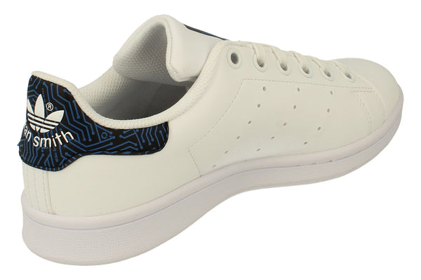Adidas Originals Stan Smith Junior Trainers Sneakers   - White Royal Blue Fy1556 - Photo 0