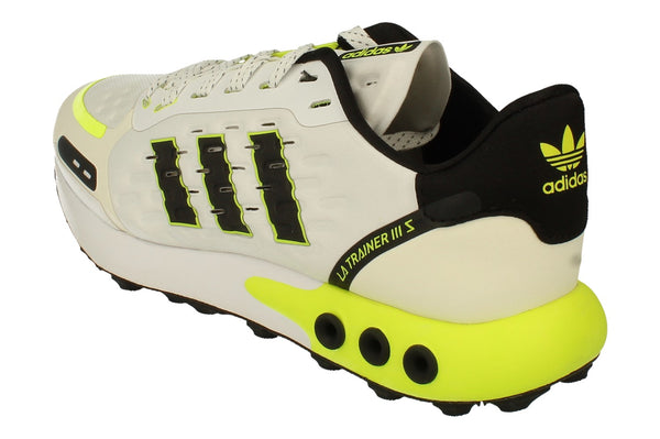 Adidas Originals La Trainer III Mens Running Sneakers   - White Black Yellow Fy3704 - Photo 0