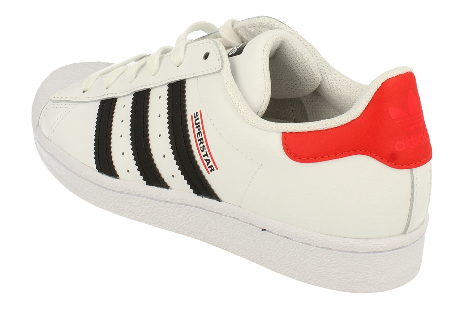 Adidas superstar junior red and white Clearance