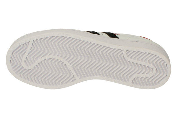 Adidas Originals Superstar Junior Trainers Sneakers Fy4054 FY4054 - White Black Red Fy4054 - Photo 0