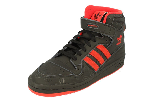 Adidas Originals Forum Hi Ksi Mens Trainers Sneakers  GW4527 - Black Black Red Gw4527 - Photo 0