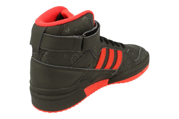 Adidas Originals Forum Hi Ksi Mens Trainers Sneakers  GW4527 - Black Black Red Gw4527 - Photo 0