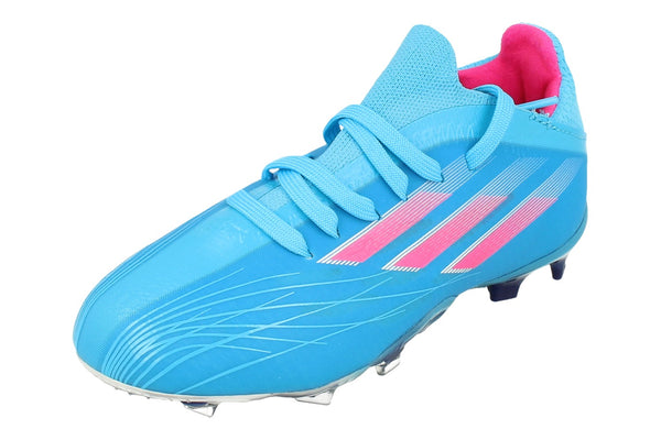 Buy Adidas X Speedflow.1 FG Junior Football Boots uk 2 us 2.5 eu 34 blue pink white GW7461 GW7461 Free UK Delivery Super Fast EURO USA Delivery KicksWorldwide