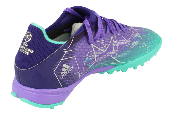 Adidas X Speedflow.3 Tf Mens Football Boots Trainers  GW7510 - Purple Turquoise Silver Gw7510 - Photo 0