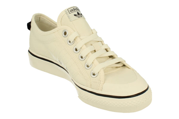 Adidas Originals Nizza Low Womens Trainers Sneakers  GX2432 - Off White Black Silver Gx2432 - Photo 0