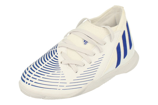 Adidas Predator Edge.3 In Junior Football Boots Trainers  GX2647 - White Blue Gx2647 - Photo 0