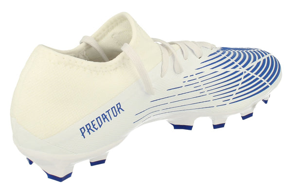 Adidas Predator Edge.3 Mg Mens Football Boots  GY8074 - White Blue White Gy8074 - Photo 0