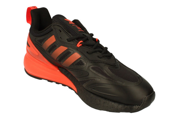 Adidas Originals Zx 2K Boost Mens Sneakers  GZ7735 - Black Solar Red Gz7735 - Photo 0