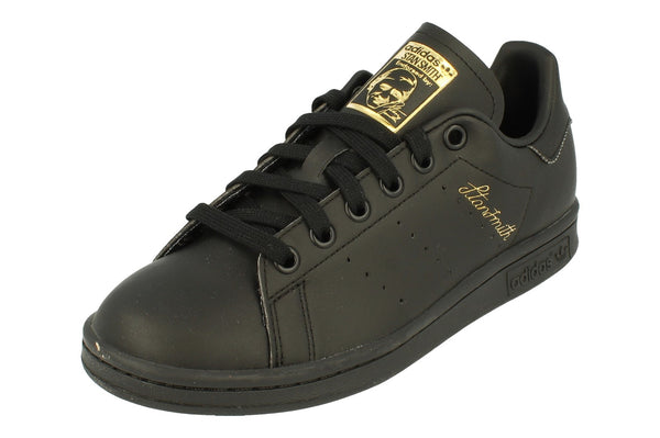 Adidas Originals Stan Smith Mens Trainers Sneakers  GZ7793 - Black Black Gold Gz7793 - Photo 0