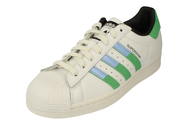 Adidas Originals Superstar Mens Trainers Sneakers  HQ2168 - White Blue Green Hq2168 - Photo 0