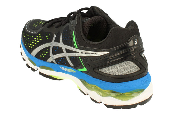 Asics Gel-Kayano 22 Mens T547N 9093 9093 - Black Silver Yellow 9093 - Photo 0