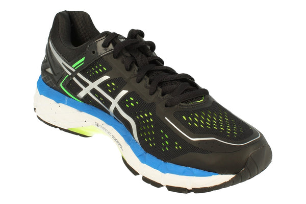 Asics Gel-Kayano 22 Mens T547N 9093 9093 - Black Silver Yellow 9093 - Photo 0