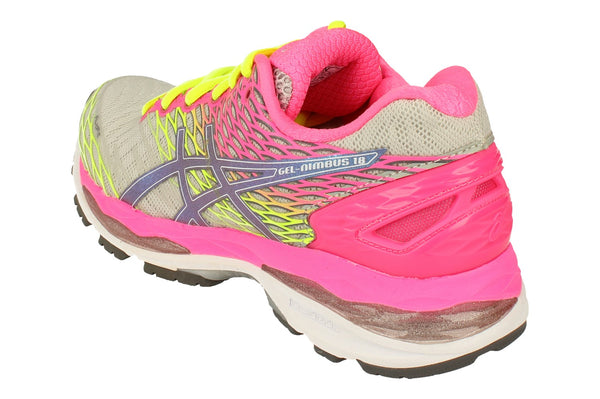 Asics Gel-Nimbus 18 Womens T650N  9397 - Silver Titanium Hot Pink 9397 - Photo 0