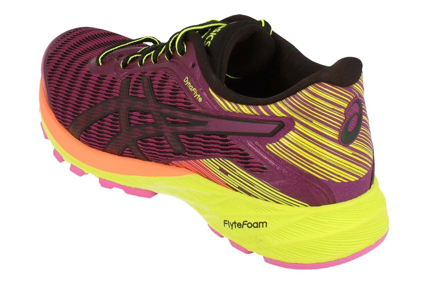 Buy Asics DynaFlyte Womens T6F8Y (uk 3.5 us 5.5 eu 36, black safety yellow 3390) 3390 - Free UK