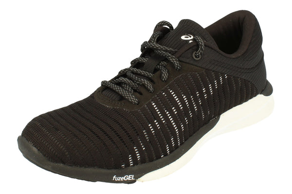 Asics Fusex Rush Adapt Womens T885N  9001 - Black White Dark Grey 9001 - Photo 0